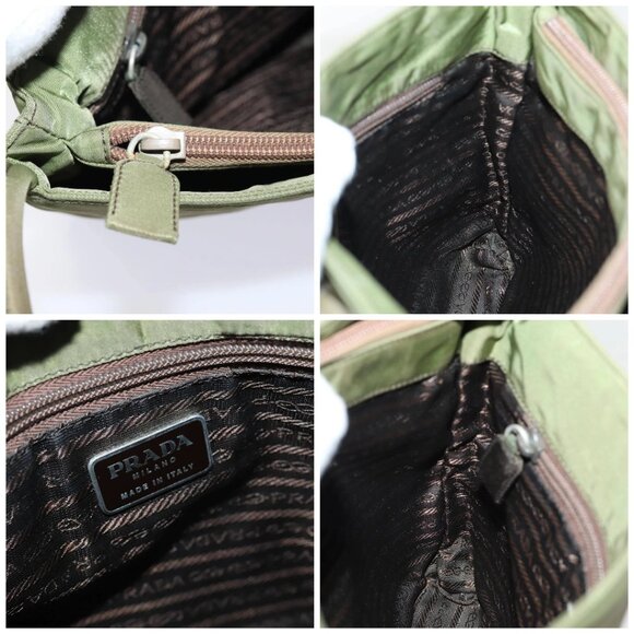 PRADA Hand Bag Nylon Khaki Auth - Picture 15 of 16